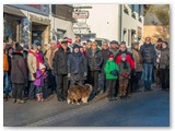 60 Wanderer trafen sich bei kaltem aber trockenen Winterwetter vor der Gaststtte Fieelnbach in Birk