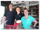 Familie Meyer im Imbiss