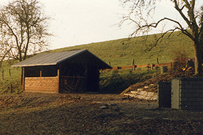 Schutzhütte Neubau Herbst 1979